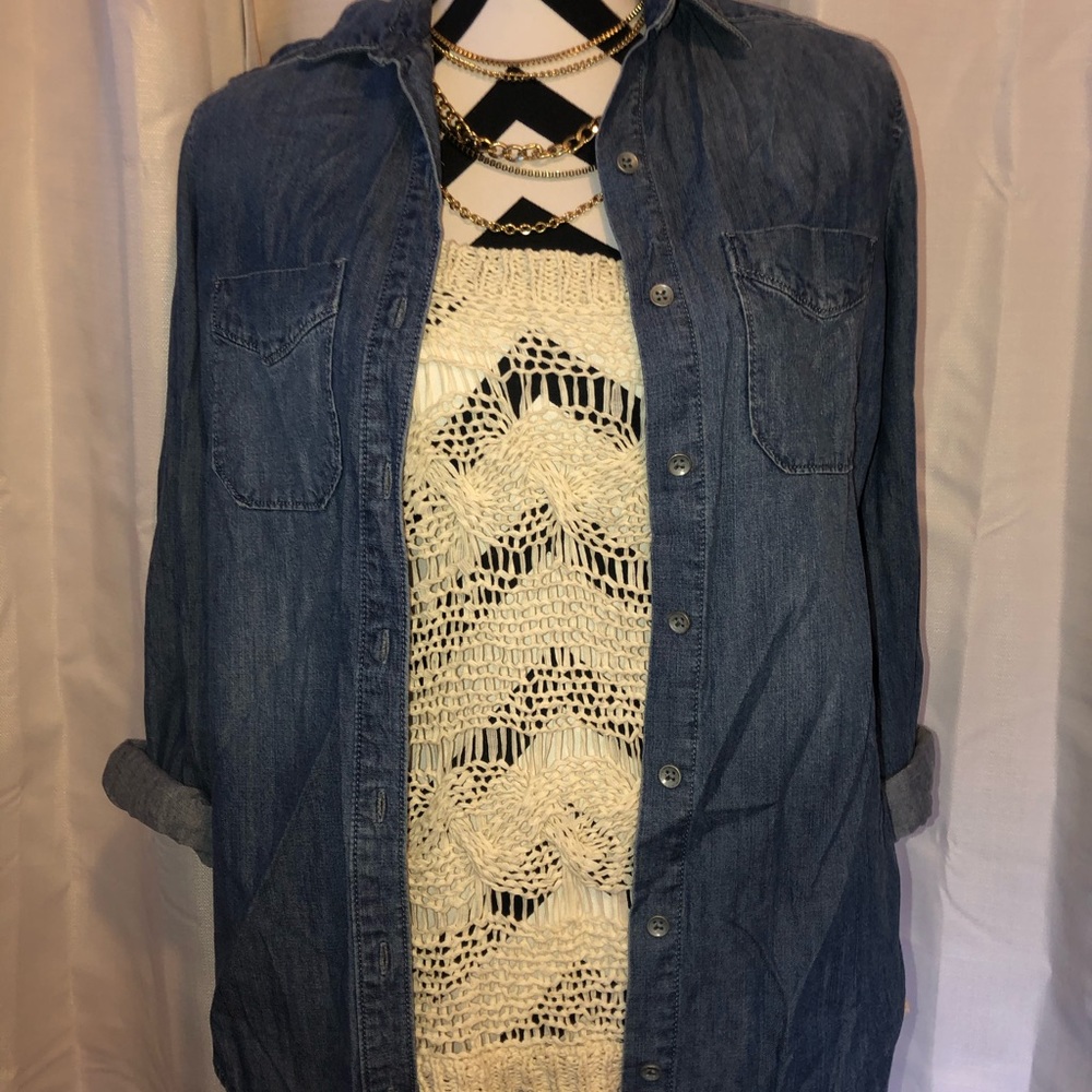 Express denim button down - Picture 4 of 4